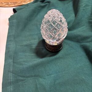 Waterford Crystal Pineapple Accent with Silver Base